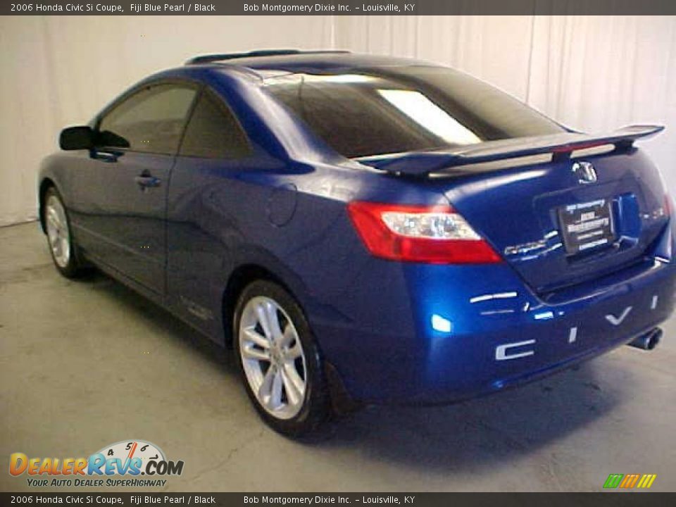 2006 Honda Civic Si Coupe Fiji Blue Pearl / Black Photo #13