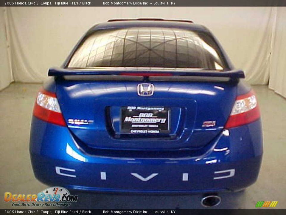 2006 Honda Civic Si Coupe Fiji Blue Pearl / Black Photo #14