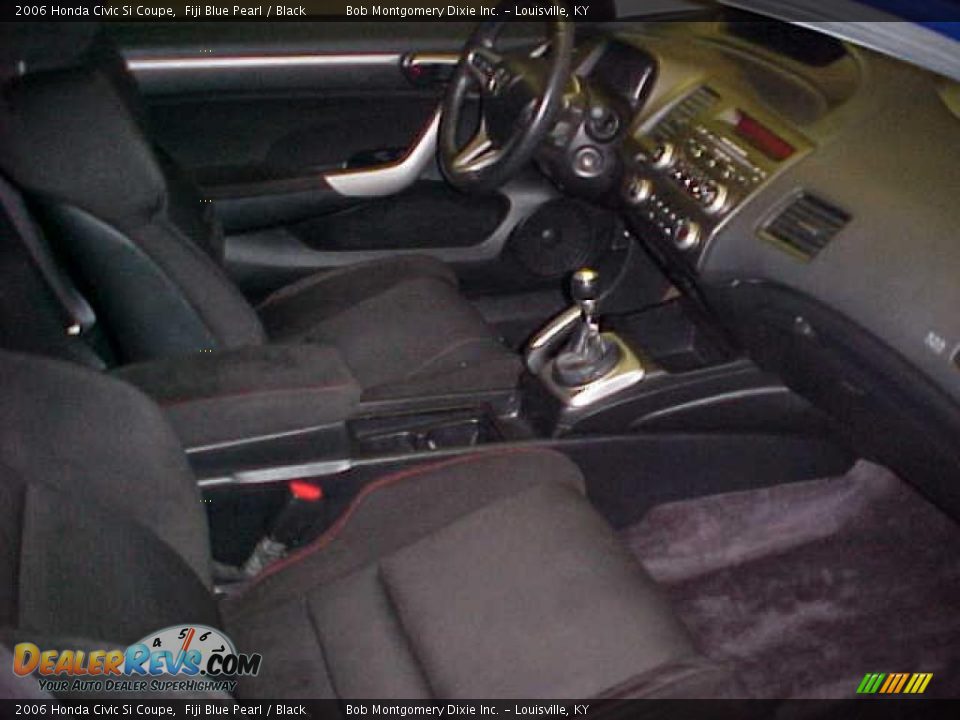 2006 Honda Civic Si Coupe Fiji Blue Pearl / Black Photo #19