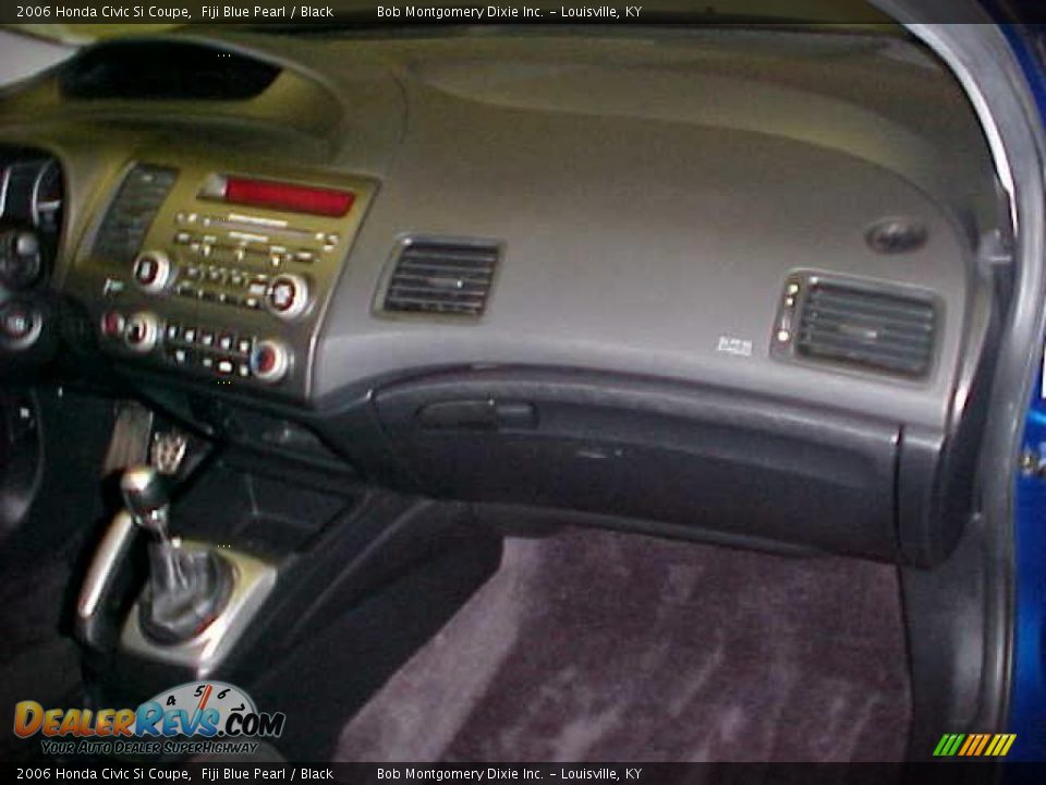 2006 Honda Civic Si Coupe Fiji Blue Pearl / Black Photo #20