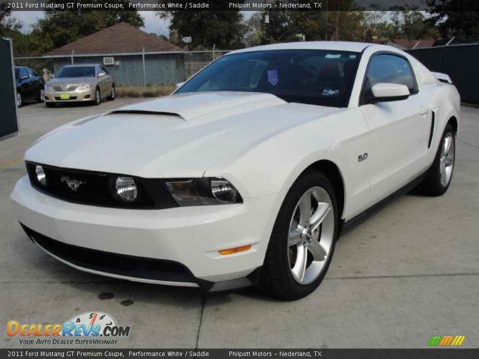 Front 3/4 View of 2011 Ford Mustang GT Premium Coupe Photo #7