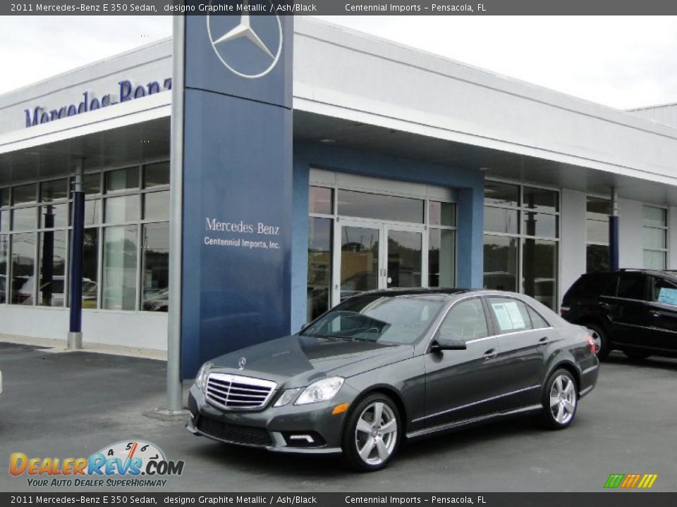2011 Mercedes-Benz E 350 Sedan designo Graphite Metallic / Ash/Black Photo #2