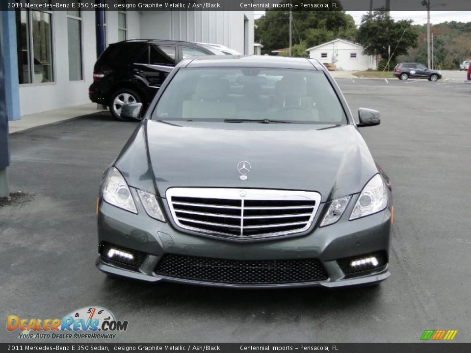 2011 Mercedes-Benz E 350 Sedan designo Graphite Metallic / Ash/Black Photo #4