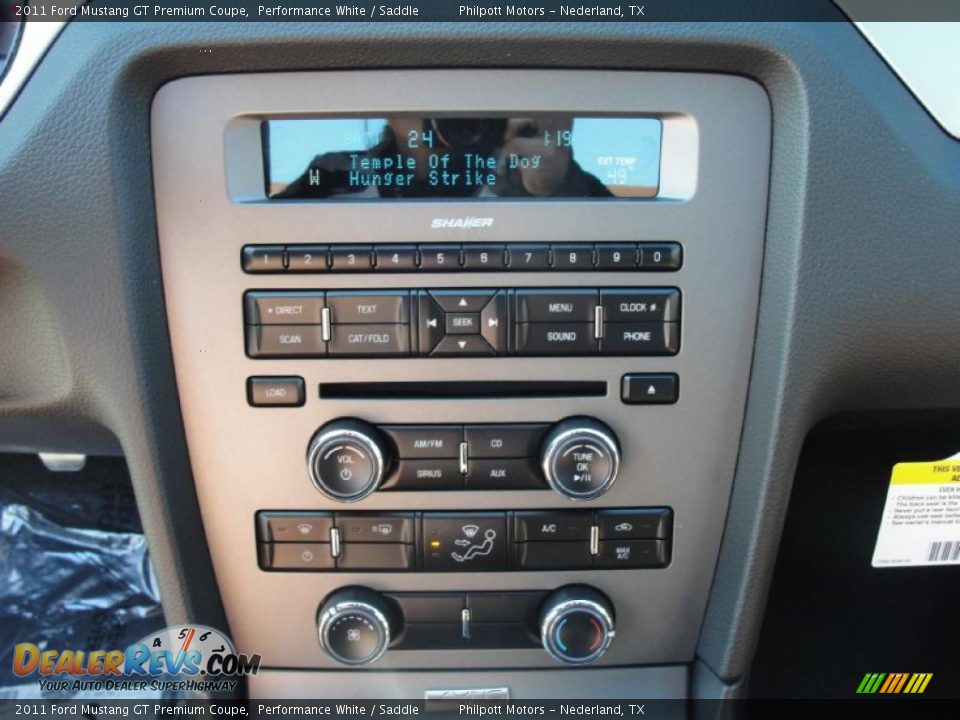 2011 Ford Mustang GT Premium Coupe Performance White / Saddle Photo #23