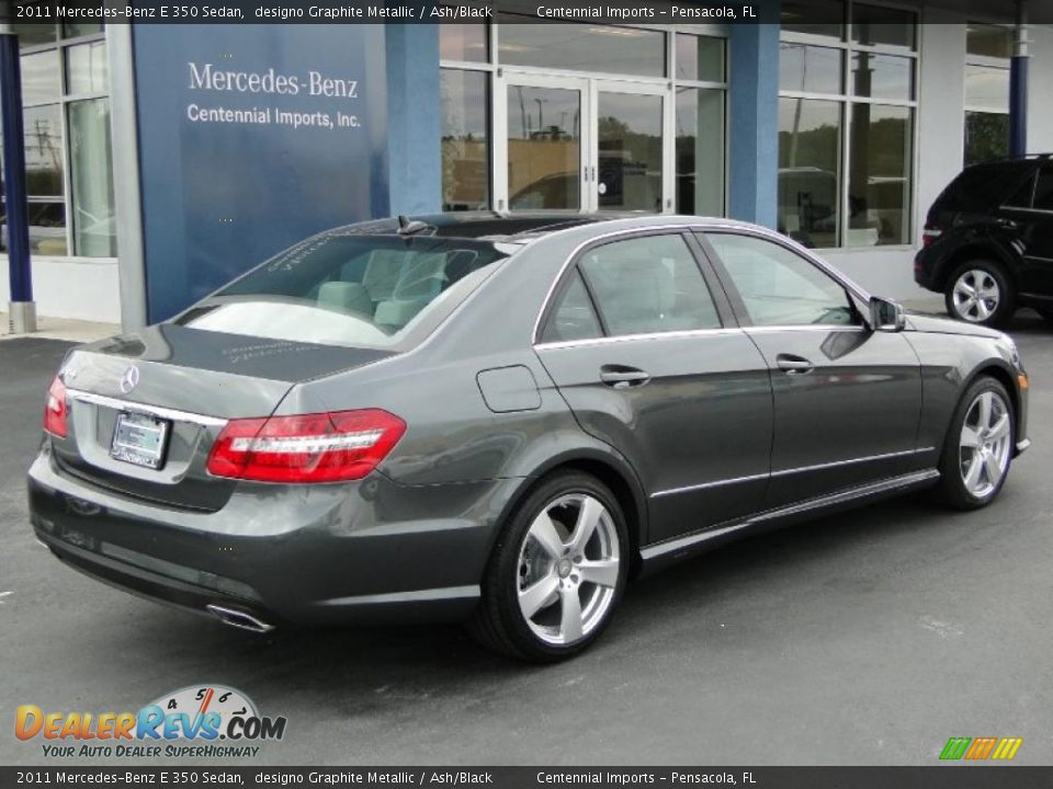 2011 Mercedes-Benz E 350 Sedan designo Graphite Metallic / Ash/Black Photo #11