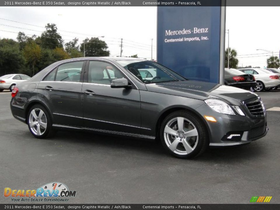 2011 Mercedes-Benz E 350 Sedan designo Graphite Metallic / Ash/Black Photo #13