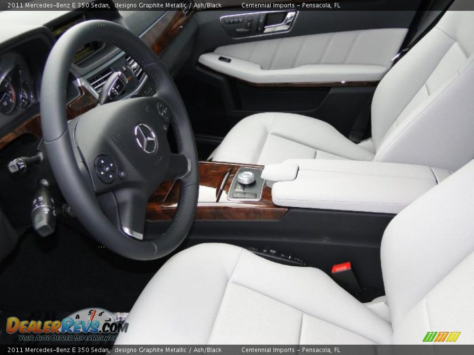 Ash/Black Interior - 2011 Mercedes-Benz E 350 Sedan Photo #14