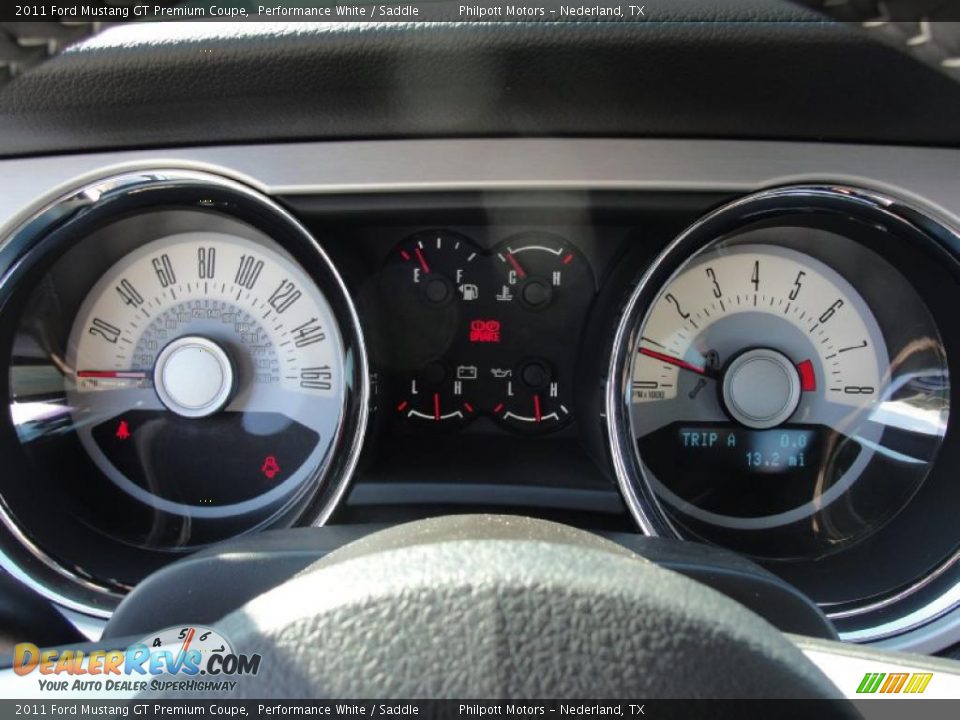 2011 Ford Mustang GT Premium Coupe Performance White / Saddle Photo #30