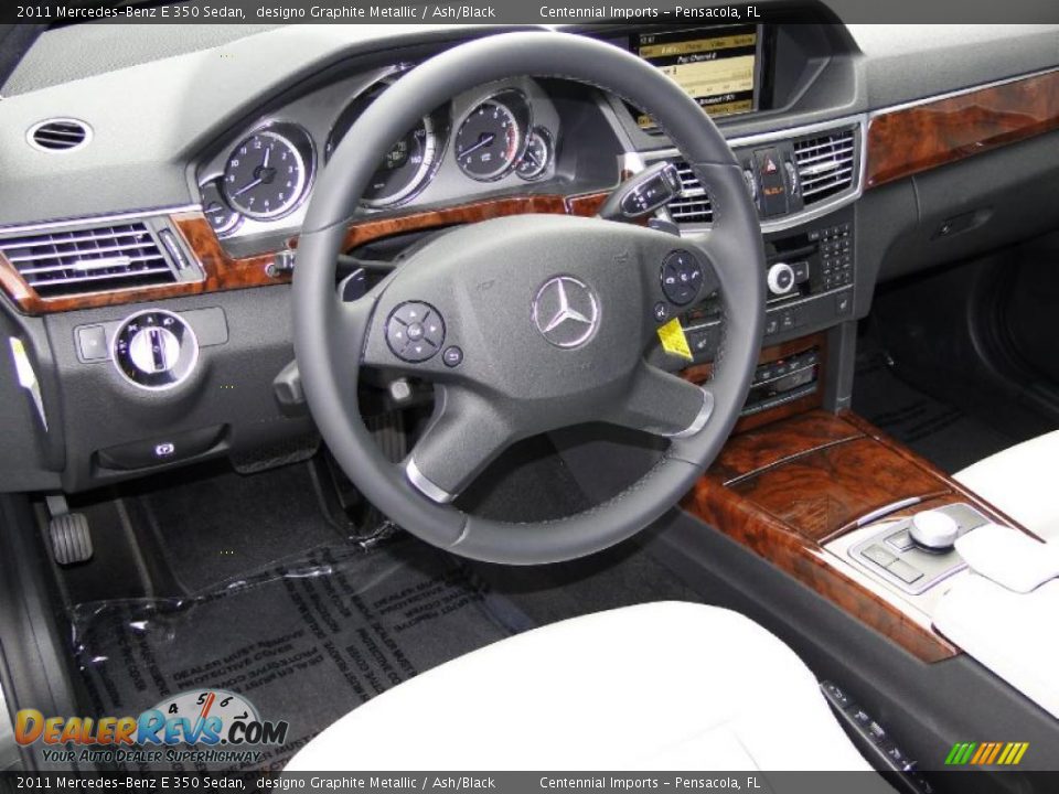 Ash/Black Interior - 2011 Mercedes-Benz E 350 Sedan Photo #15