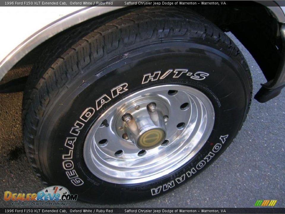 1996 Ford F150 XLT Extended Cab Oxford White / Ruby Red Photo #6