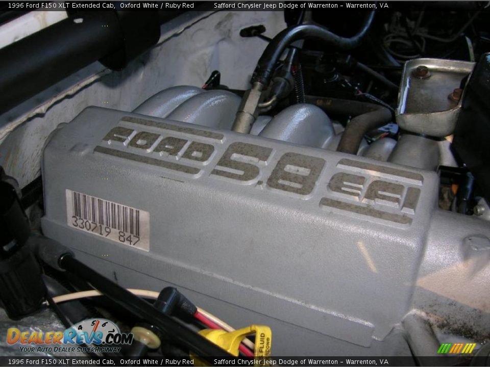 1996 Ford F150 XLT Extended Cab 5.8 Liter OHV 16-Valve V8 Engine Photo #13