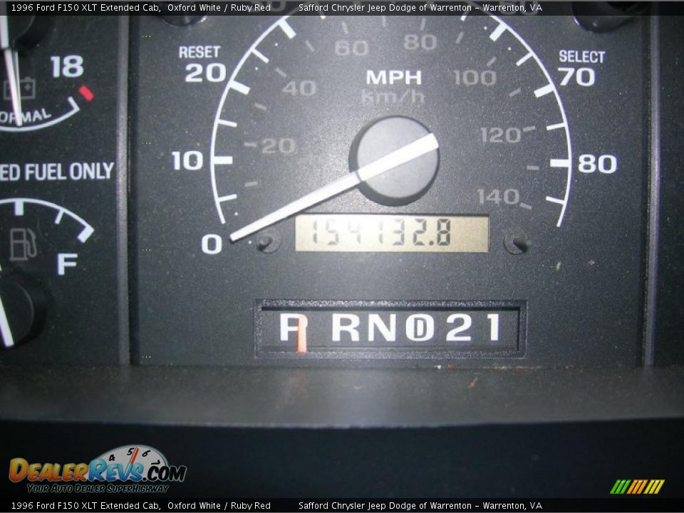 1996 Ford F150 XLT Extended Cab Oxford White / Ruby Red Photo #18