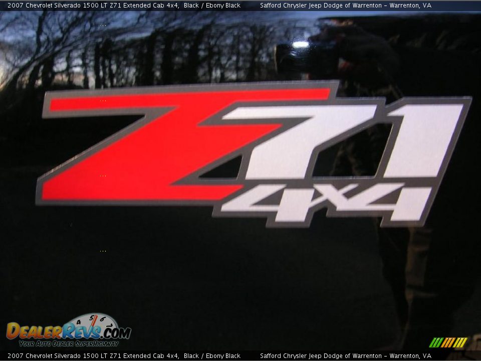2007 Chevrolet Silverado 1500 LT Z71 Extended Cab 4x4 Black / Ebony Black Photo #9