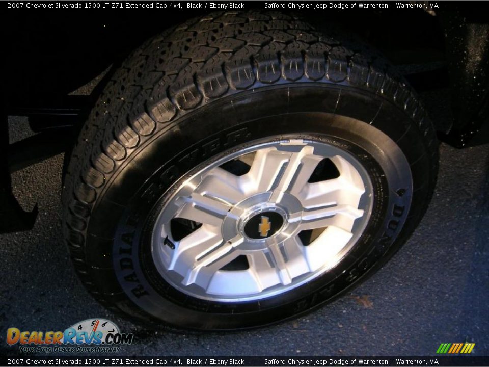 2007 Chevrolet Silverado 1500 LT Z71 Extended Cab 4x4 Black / Ebony Black Photo #12