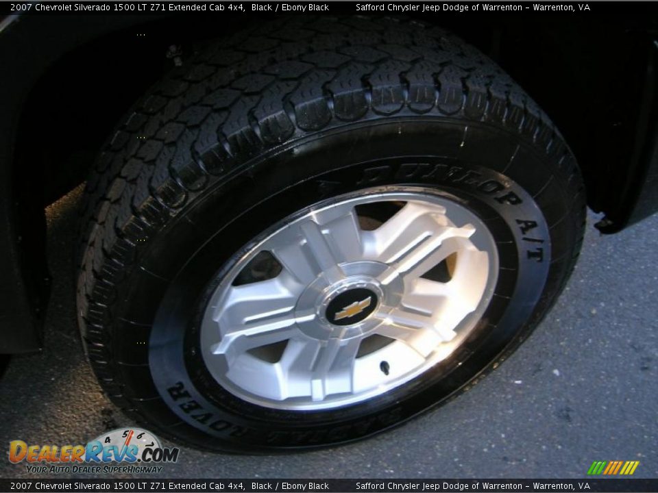 2007 Chevrolet Silverado 1500 LT Z71 Extended Cab 4x4 Black / Ebony Black Photo #13