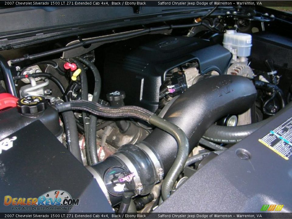 2007 Chevrolet Silverado 1500 LT Z71 Extended Cab 4x4 Black / Ebony Black Photo #14
