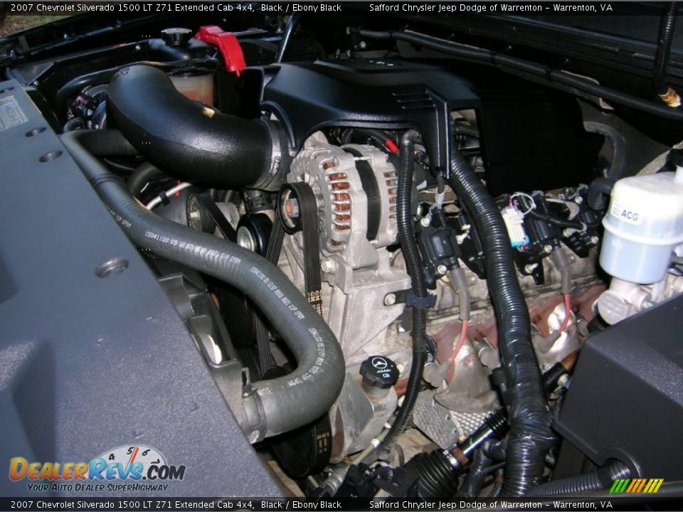 2007 Chevrolet Silverado 1500 LT Z71 Extended Cab 4x4 Black / Ebony Black Photo #15