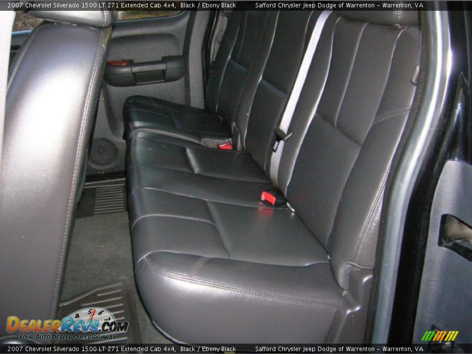 2007 Chevrolet Silverado 1500 LT Z71 Extended Cab 4x4 Black / Ebony Black Photo #16