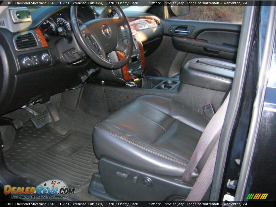 2007 Chevrolet Silverado 1500 LT Z71 Extended Cab 4x4 Black / Ebony Black Photo #17