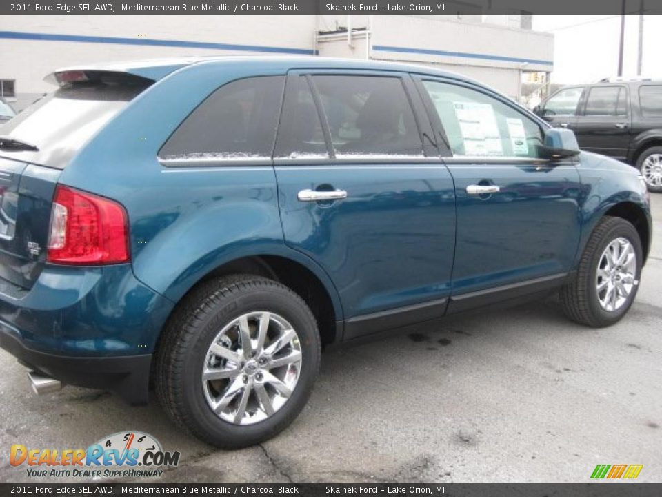 Mediterranean Blue Metallic 2011 Ford Edge SEL AWD Photo #2