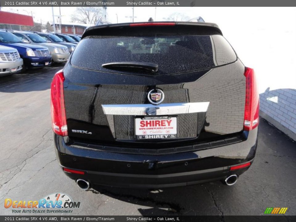 2011 Cadillac SRX 4 V6 AWD Black Raven / Ebony/Titanium Photo #5