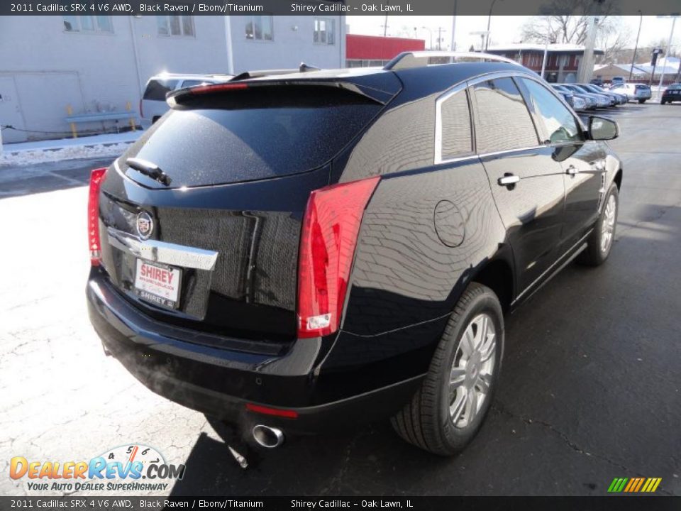 2011 Cadillac SRX 4 V6 AWD Black Raven / Ebony/Titanium Photo #6