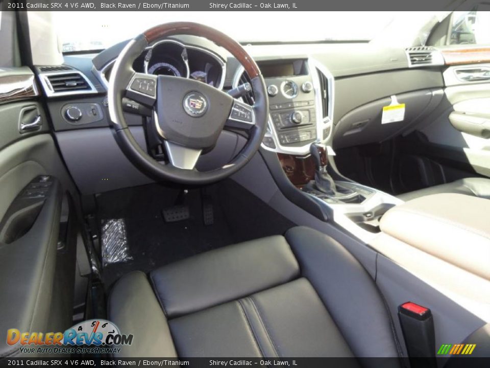 Ebony/Titanium Interior - 2011 Cadillac SRX 4 V6 AWD Photo #11