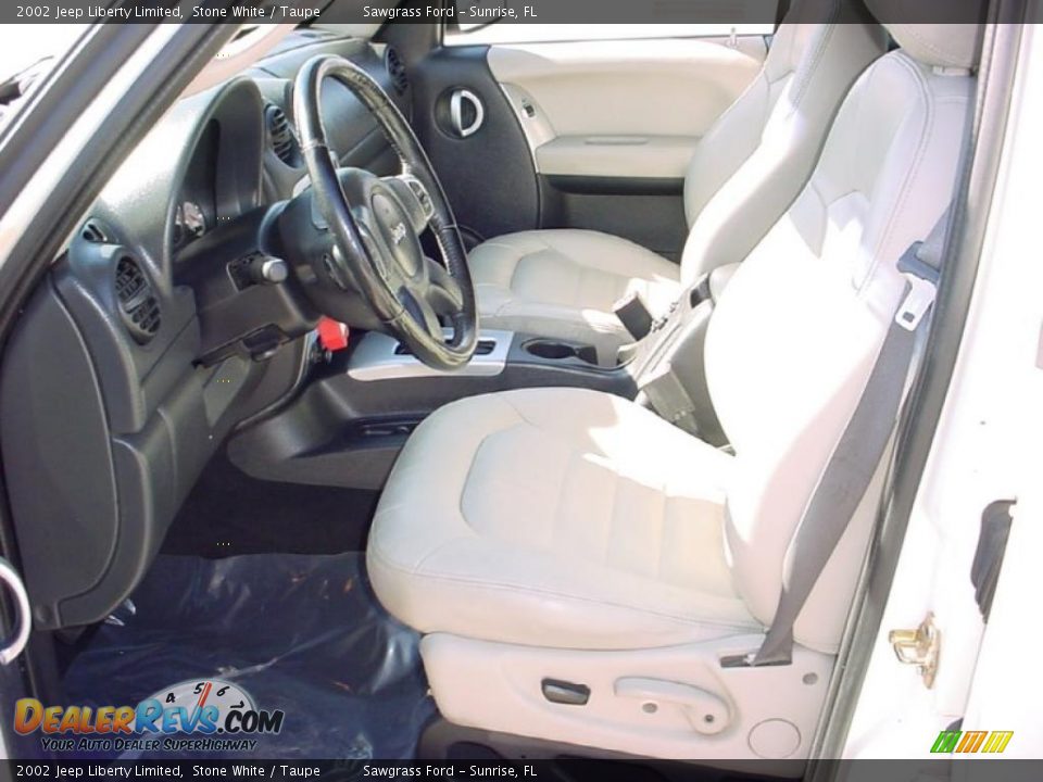 2002 Jeep Liberty Limited Stone White / Taupe Photo #18