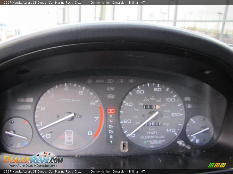 1997 Honda Accord SE Coupe Gauges Photo #8