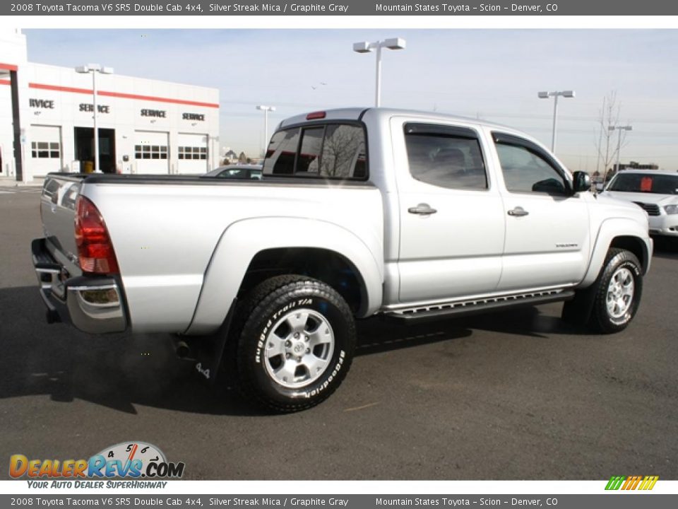 2008 Toyota Tacoma V6 SR5 Double Cab 4x4 Silver Streak Mica / Graphite Gray Photo #2