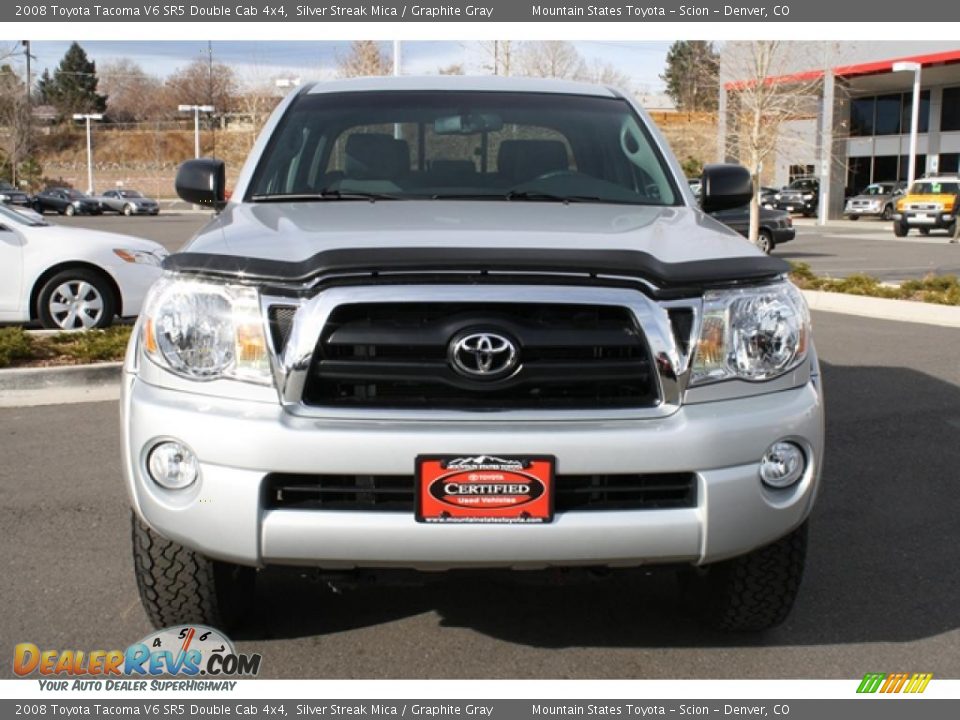 2008 Toyota Tacoma V6 SR5 Double Cab 4x4 Silver Streak Mica / Graphite Gray Photo #6