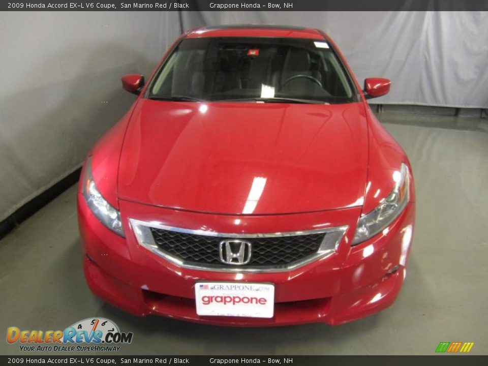 2009 Honda Accord EX-L V6 Coupe San Marino Red / Black Photo #2