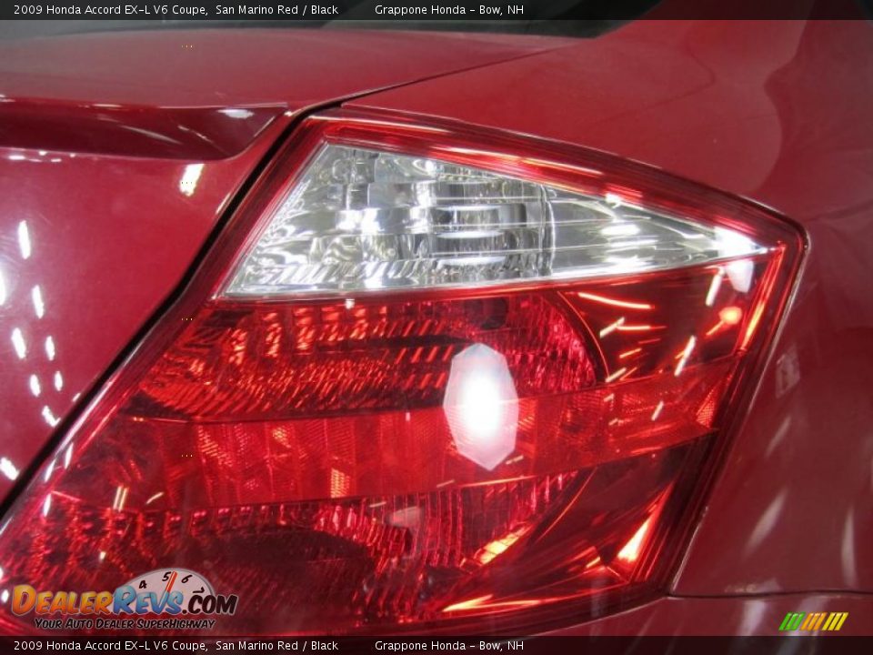 2009 Honda Accord EX-L V6 Coupe San Marino Red / Black Photo #14