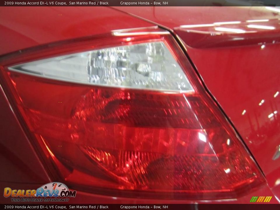 2009 Honda Accord EX-L V6 Coupe San Marino Red / Black Photo #15