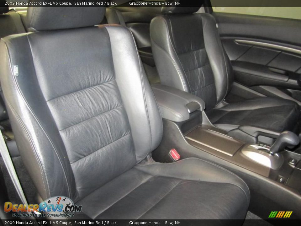 Black Interior - 2009 Honda Accord EX-L V6 Coupe Photo #22