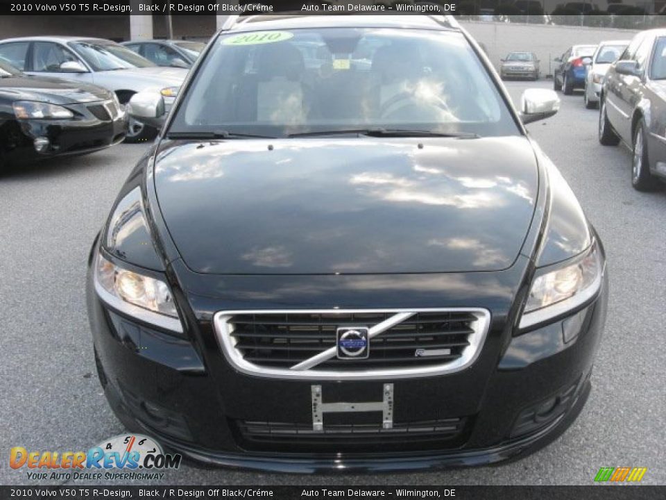 2010 Volvo V50 T5 RDesign Black / R Design Off Black/Créme Photo 3