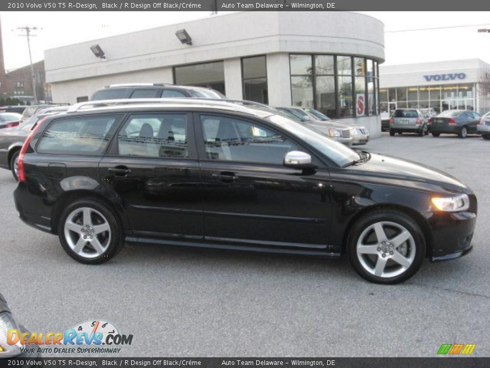 2010 Volvo V50 T5 R-Design Black / R Design Off Black/Créme Photo #5