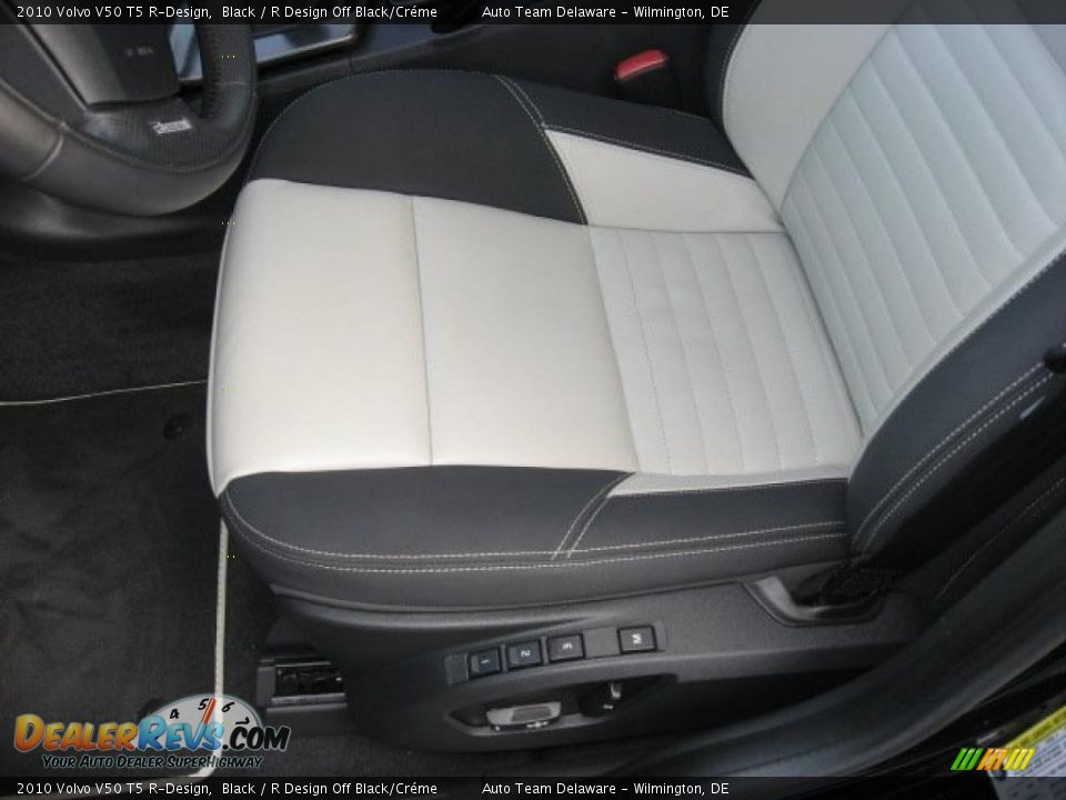 2010 Volvo V50 T5 R-Design Black / R Design Off Black/Créme Photo #13