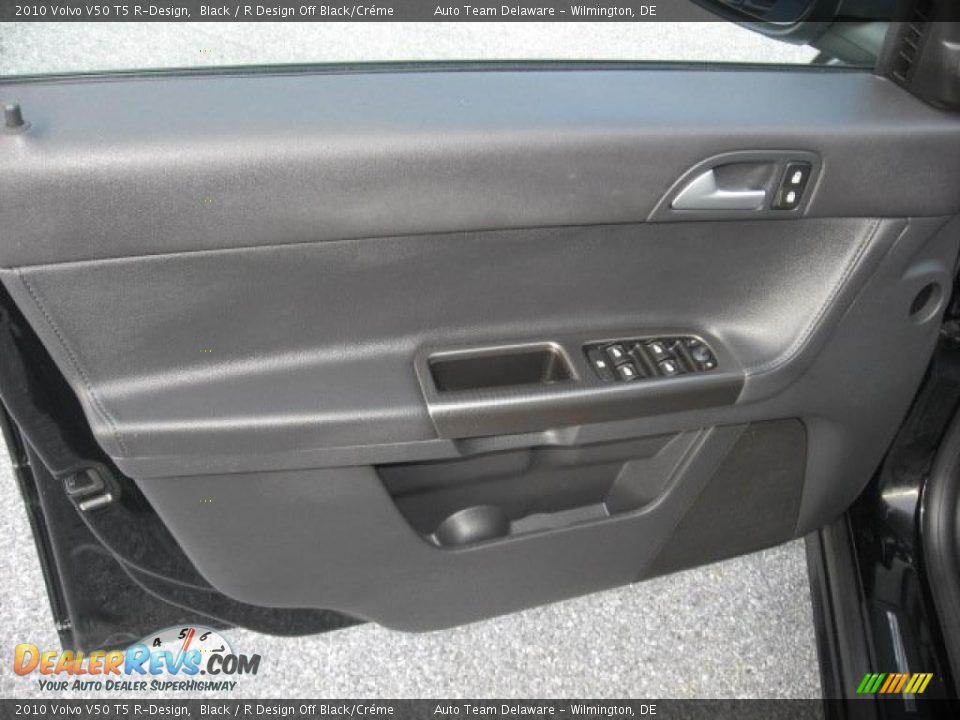 2010 Volvo V50 T5 R-Design Black / R Design Off Black/Créme Photo #24