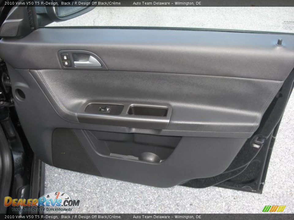 2010 Volvo V50 T5 R-Design Black / R Design Off Black/Créme Photo #25