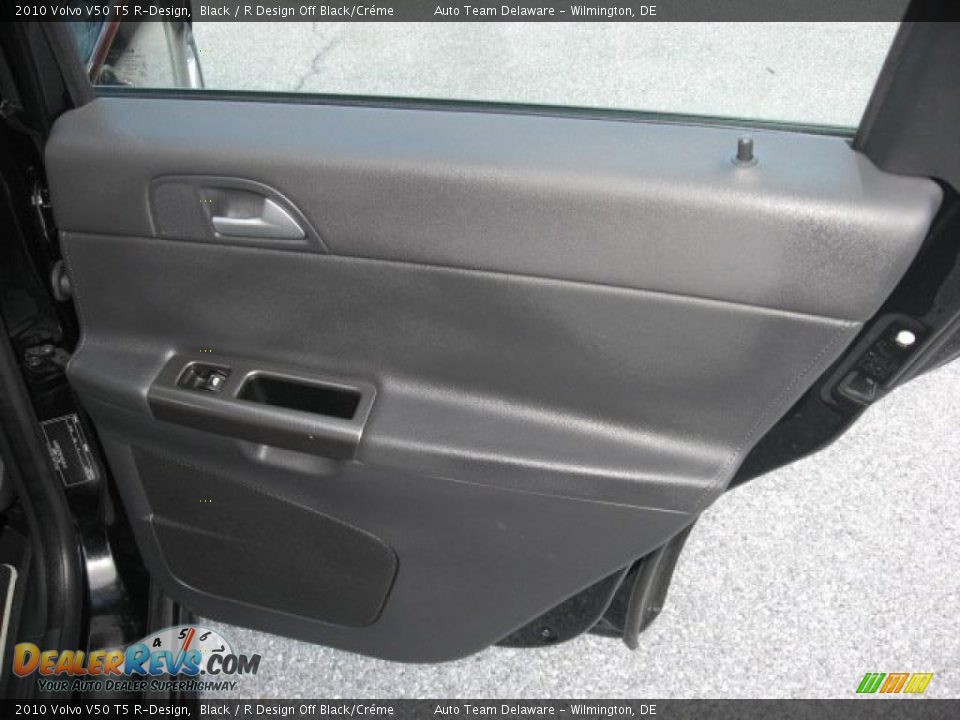 2010 Volvo V50 T5 R-Design Black / R Design Off Black/Créme Photo #26