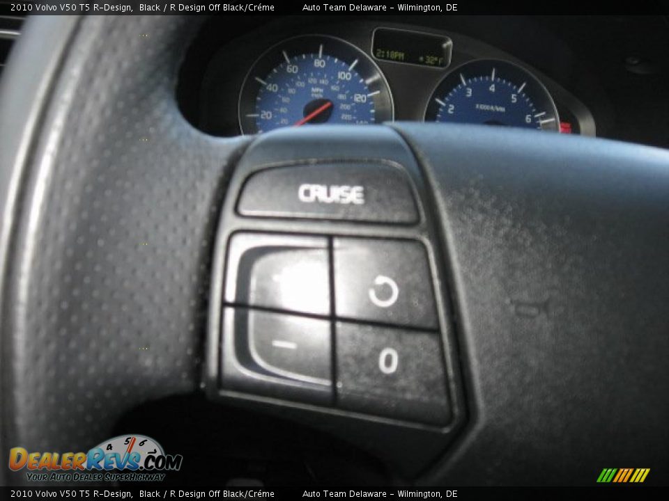 2010 Volvo V50 T5 R-Design Black / R Design Off Black/Créme Photo #29