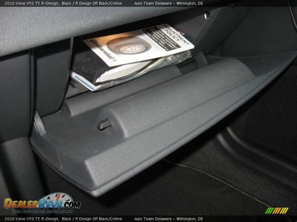 2010 Volvo V50 T5 R-Design Black / R Design Off Black/Créme Photo #35