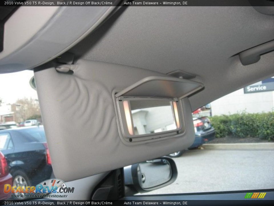 2010 Volvo V50 T5 R-Design Black / R Design Off Black/Créme Photo #36