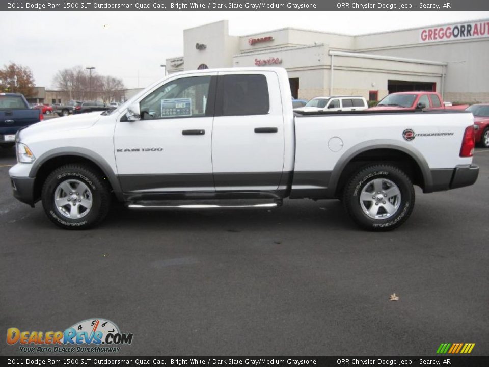 2011 Dodge Ram 1500 SLT Outdoorsman Quad Cab Bright White / Dark Slate