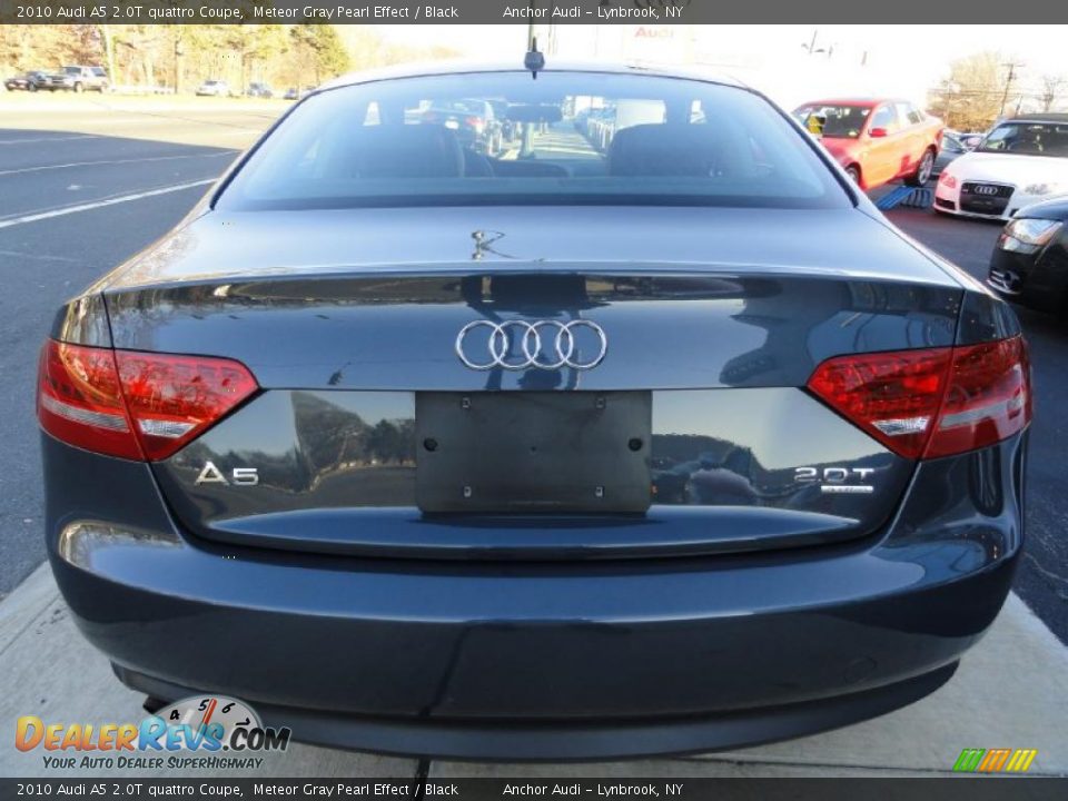 2010 Audi A5 2.0T quattro Coupe Meteor Gray Pearl Effect / Black Photo #4
