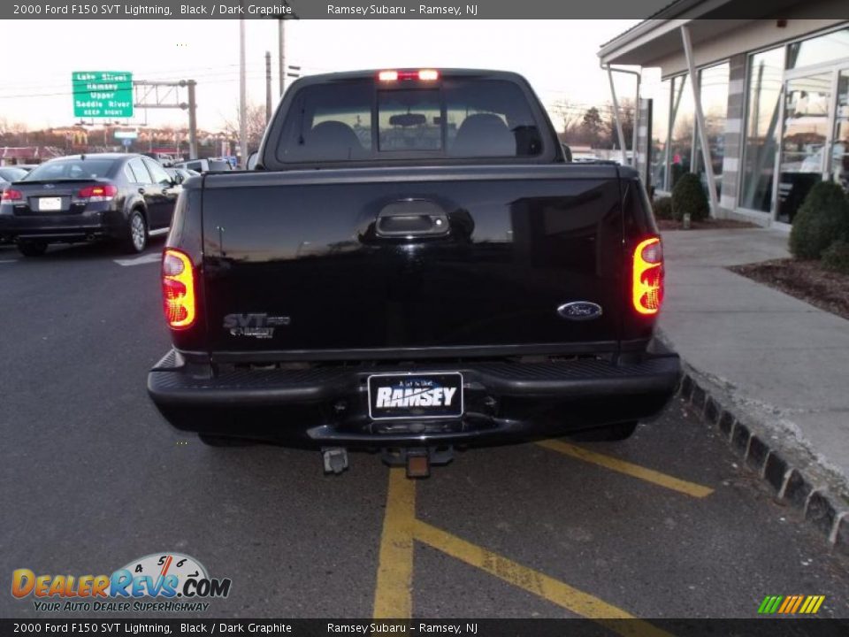 2000 Ford F150 SVT Lightning Black / Dark Graphite Photo #4