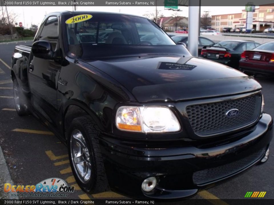 2000 Ford F150 SVT Lightning Black / Dark Graphite Photo #7