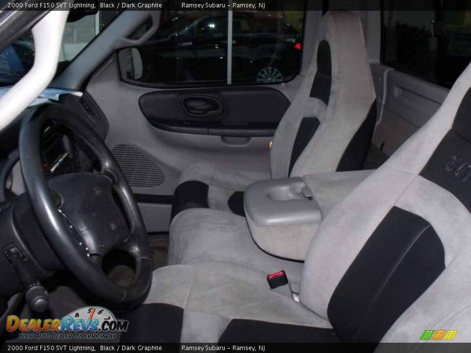 Dark Graphite Interior - 2000 Ford F150 SVT Lightning Photo #9
