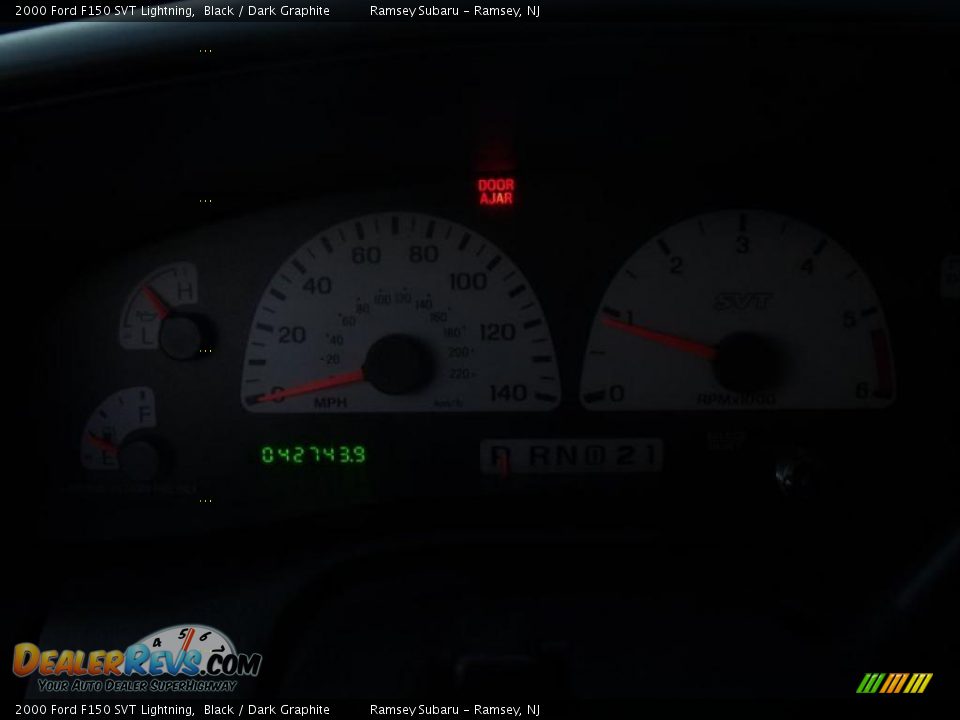 2000 Ford F150 SVT Lightning Black / Dark Graphite Photo #14